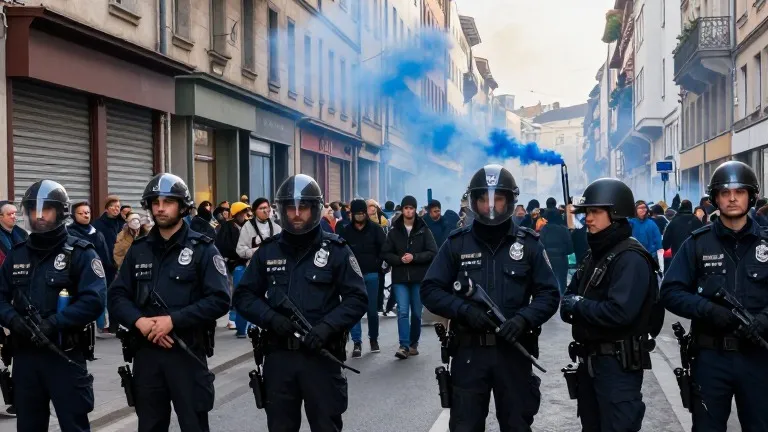 Illustration for: French Interior Minister Reports 135 Arrests Amidst Second Weekend of Unrest