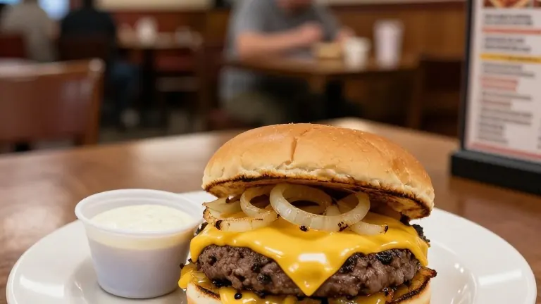 Illustration for: Treasury Secretary Bessent Orders $22.95 Burger in Response to Obama Criticism