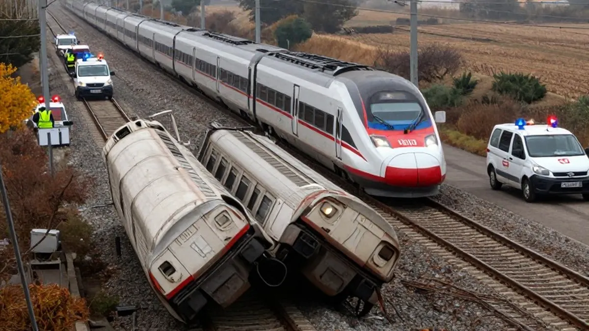 Illustration for: At Least 30 Killed After High-Speed Train Hits Stopped Train in Central Spain
